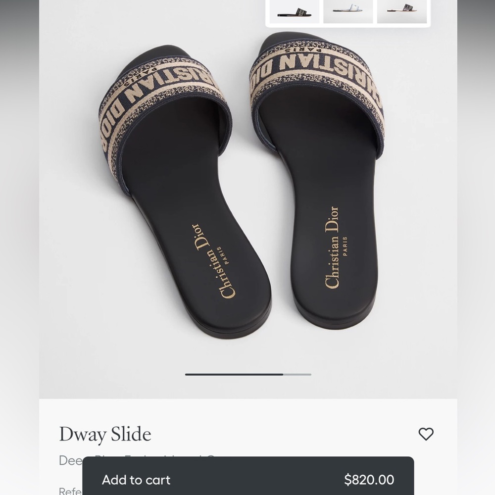 Dior deep blue Dway slide 38